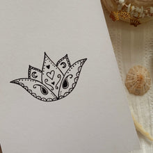 Load image into Gallery viewer, Lotus Charm Bracelet Stack