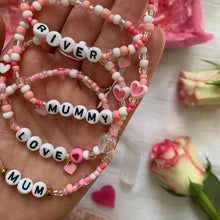 Load image into Gallery viewer, Beaded Letter Bracelet (single)