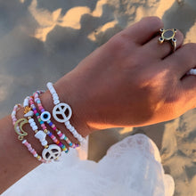 Load image into Gallery viewer, Handmade ‘Peace’ Bracelet & postcard set