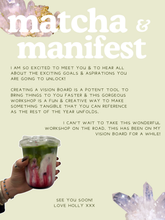 Load image into Gallery viewer, Matcha & Manifest at Lolë Wellness Cafe, Deal 1st August