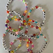Load image into Gallery viewer, Beaded Letter Bracelet (single)