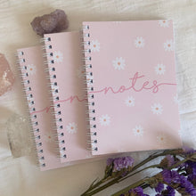 Load image into Gallery viewer, Blush Daisy Notes A6 Notebook