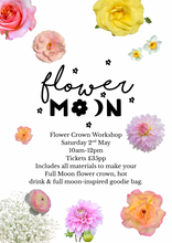 Load image into Gallery viewer, 🌸Flower Crown Workshop 2nd May at Off The Line Vineyard
