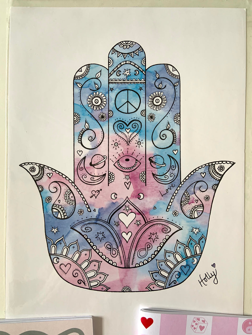A4 Courage Hamza Print (tie-dye version)