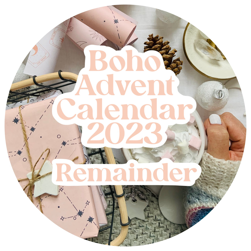 2023 Boho Advent Calendar Remainder