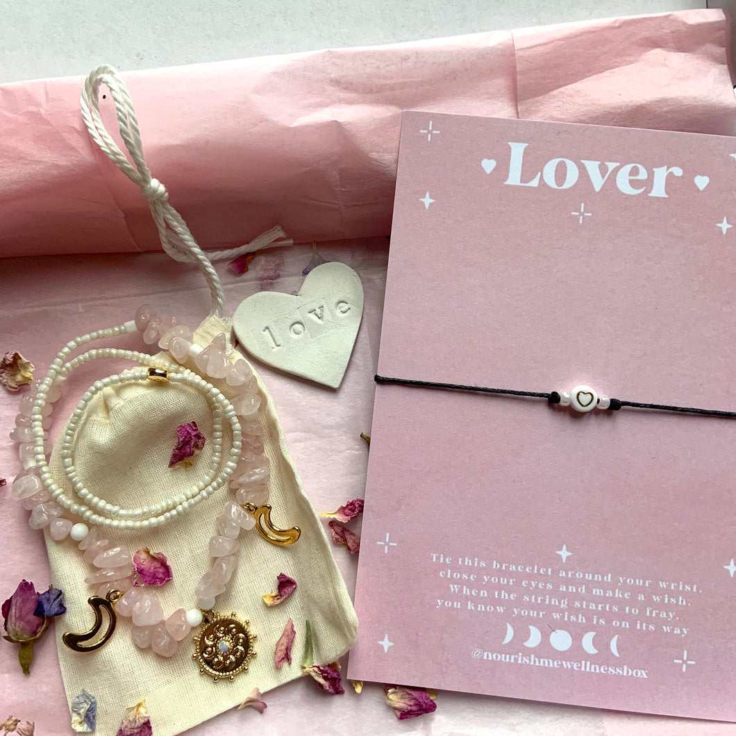 ‘Lover’ Necklace & Bracelet Set
