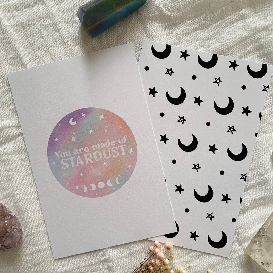 Stardust & Moon Postcard Duo